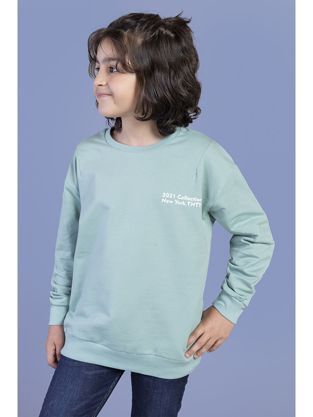 Toontoykids Yeşil Erkek Çocuk Baskılı Sweatshirt