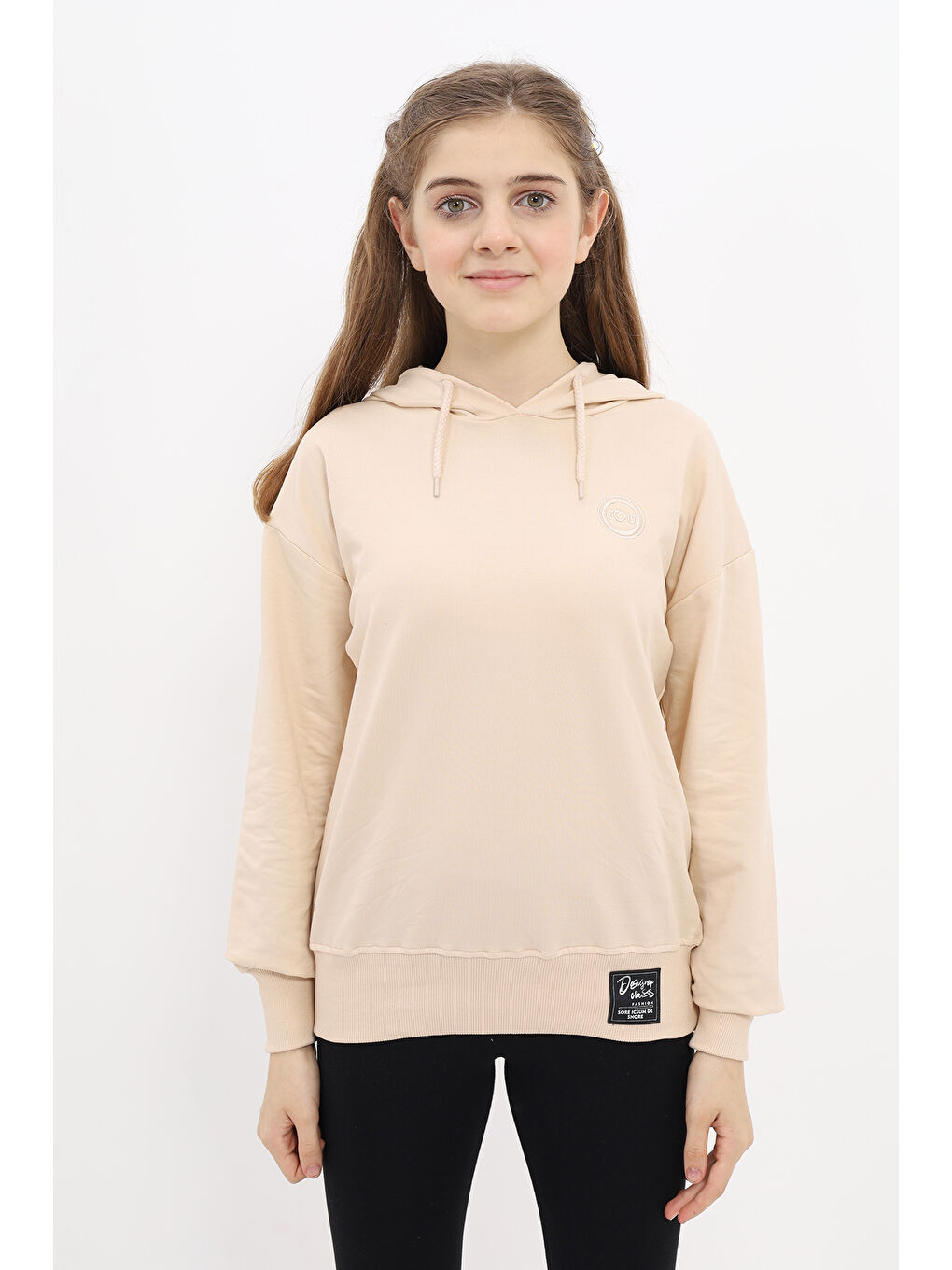 Toontoykids Bej Kız Çocuk Nakışlı Sweatshirt - 4