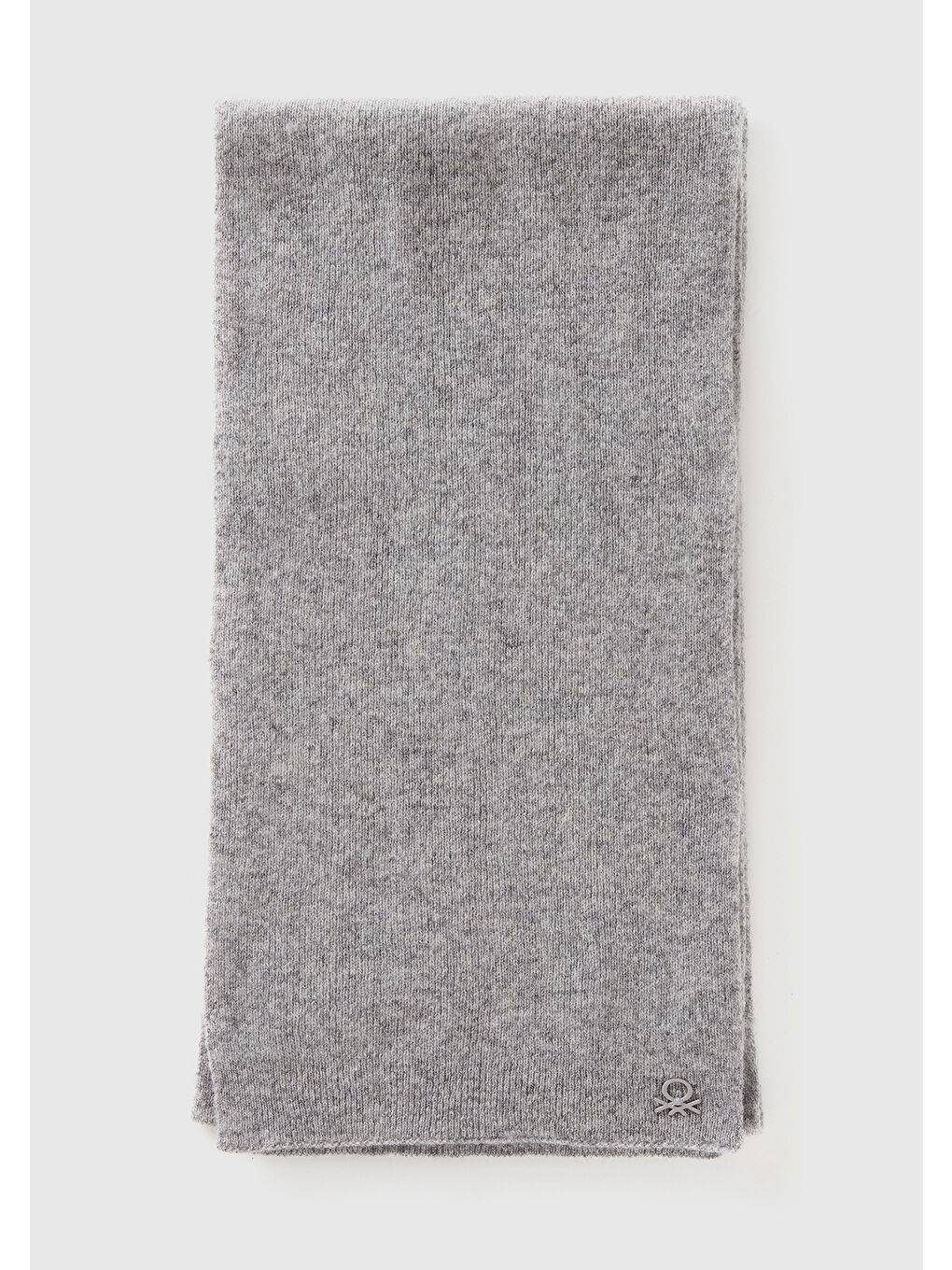 Erkek Çocuk Gri Melanj Logo Detaylı Atkı-1