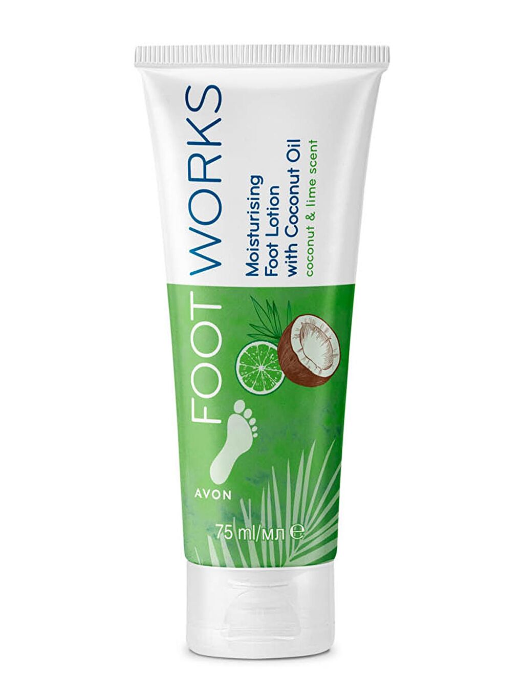 AVON Footworks Hindistan Cevizi ve Misket Limonu Özlü Ayak Losyonu 75 Ml.