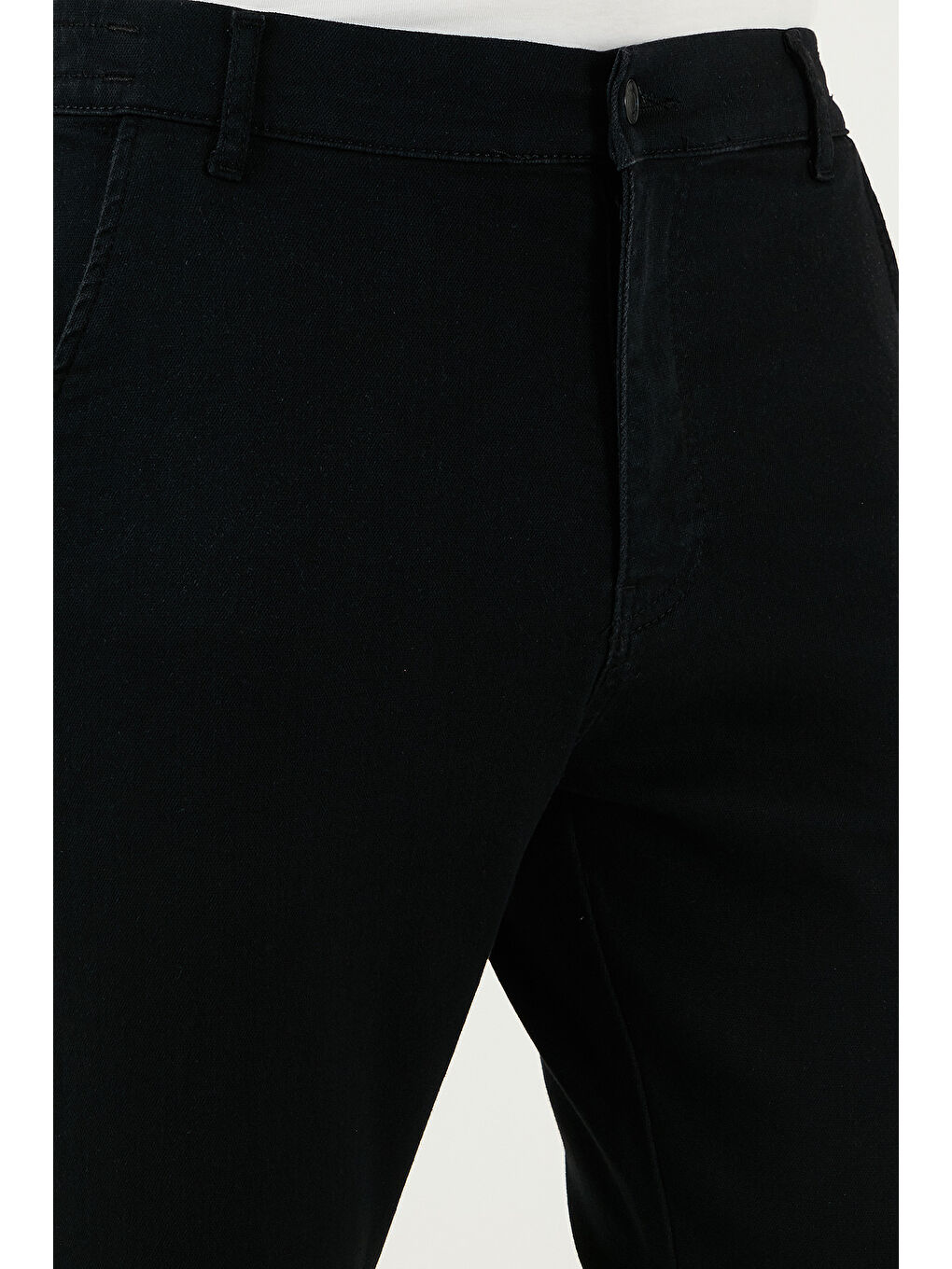 Siyah Pamuklu Slim Fit Normal Bel Boru Paça Jeans 5536S69JMILANO-4