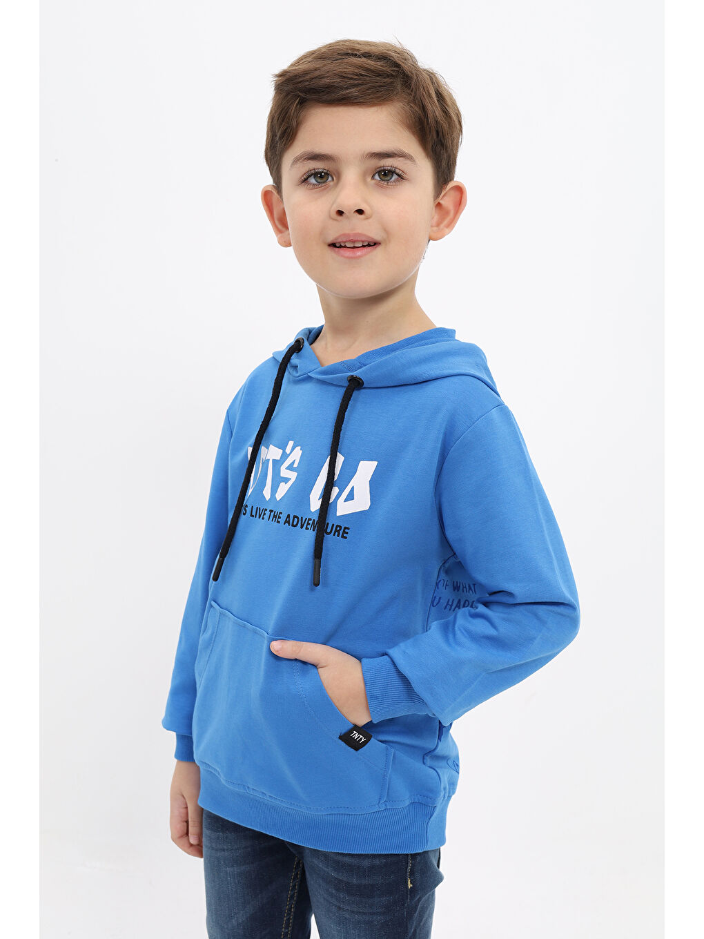 Toontoykids Mavi Erkek Çocuk Baskılı Sweatshirt - 1