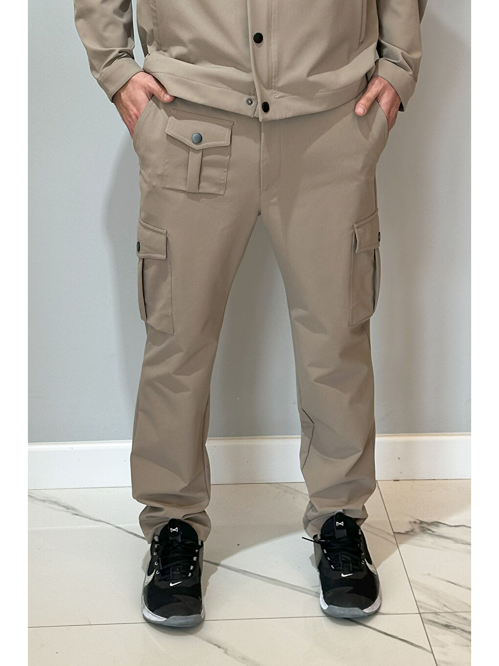 Erkek Çıtçıtlı Pantolon 24720 Bej-1