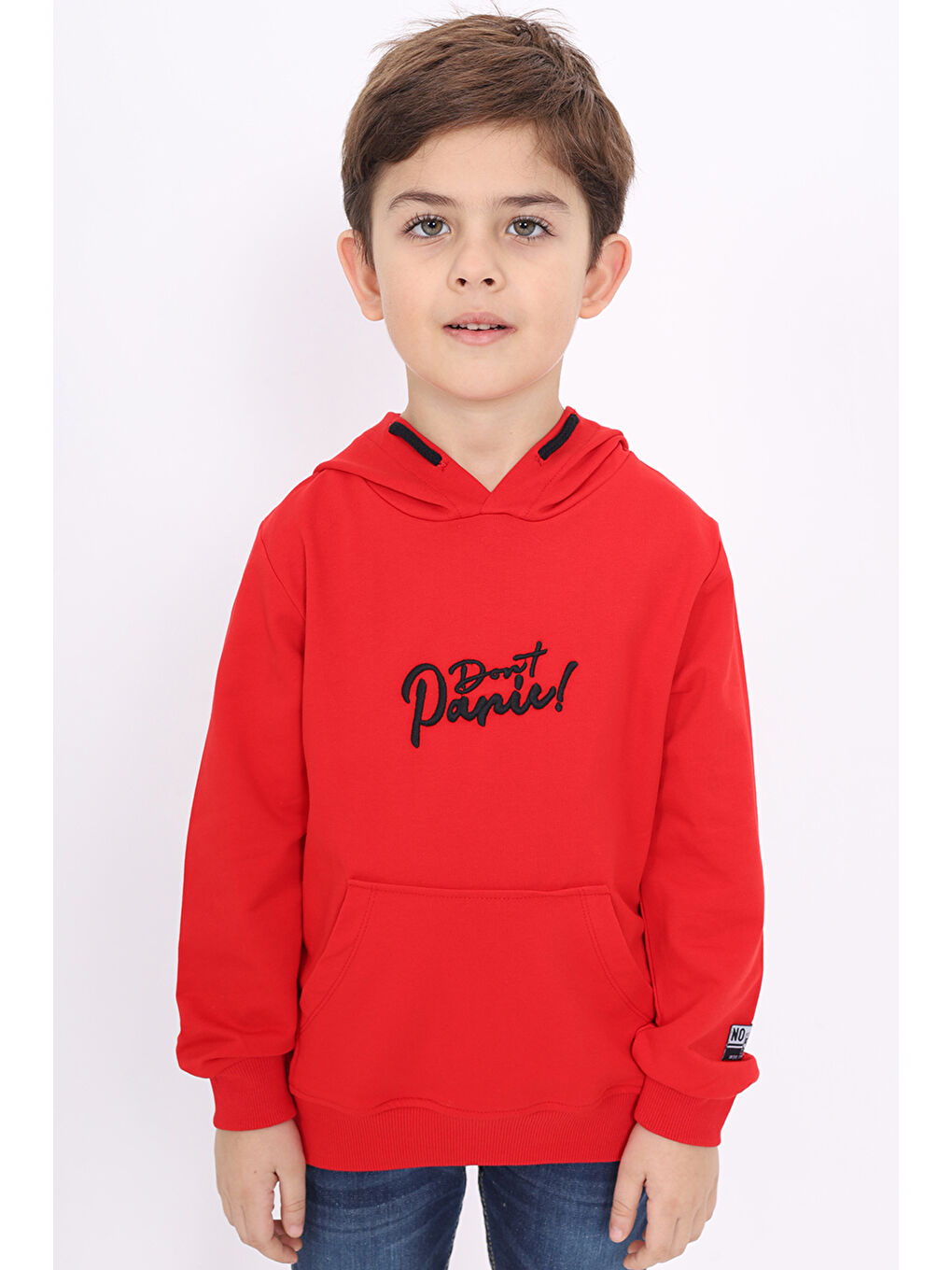 Toontoykids Kirmizi Erkek Çocuk Nakışlı Sweatshirt