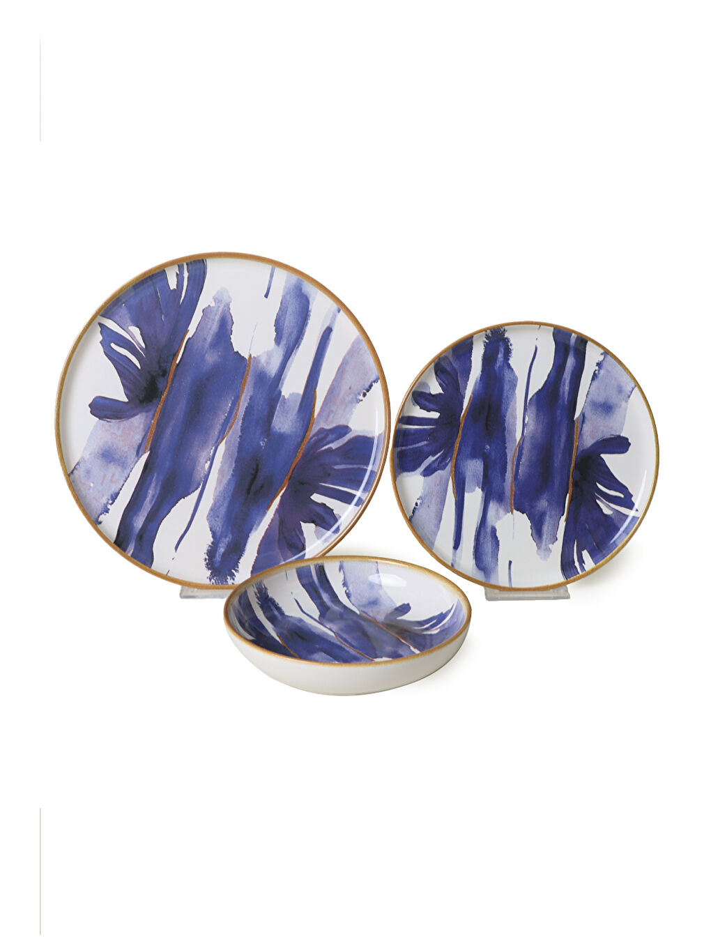 Karışık Brush & Bloom Yemek Takımı 18 Parça 6 Kişilik-5