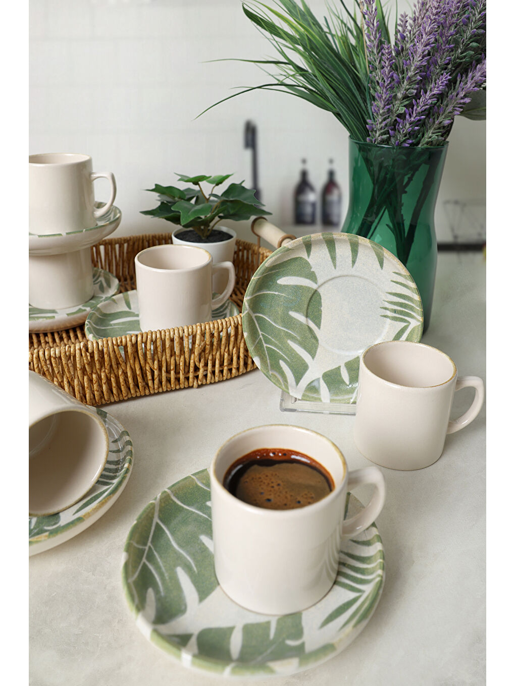 Karışık Forest Nordic Kahve Takımı 12 Parça 6 Kişilik-1