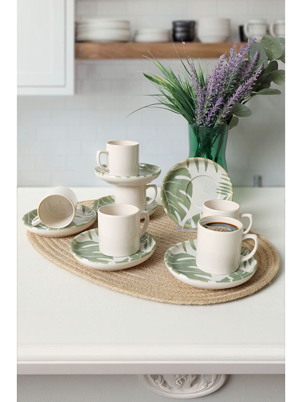 Karışık Forest Nordic Kahve Takımı 12 Parça 6 Kişilik-2