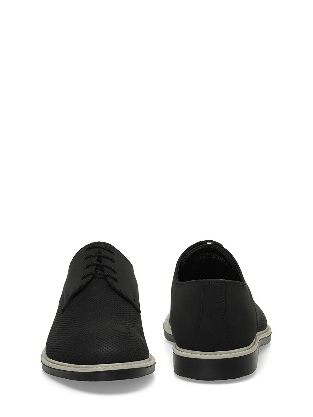 358237N.M 4FX Siyah Erkek Klasik Ayakkabı-4