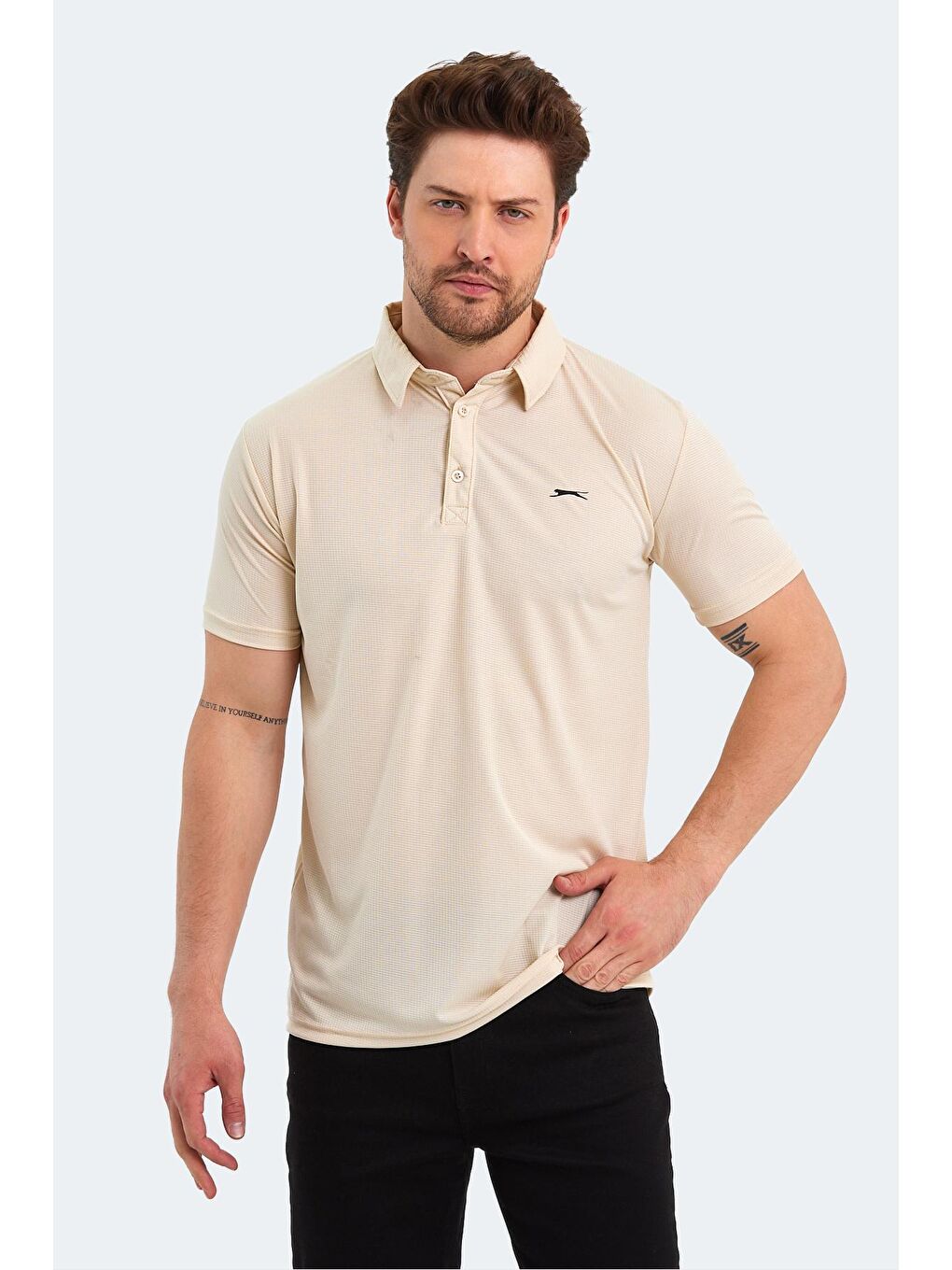 SLAZENGER Bej SLOAN Erkek T-Shirt Bej