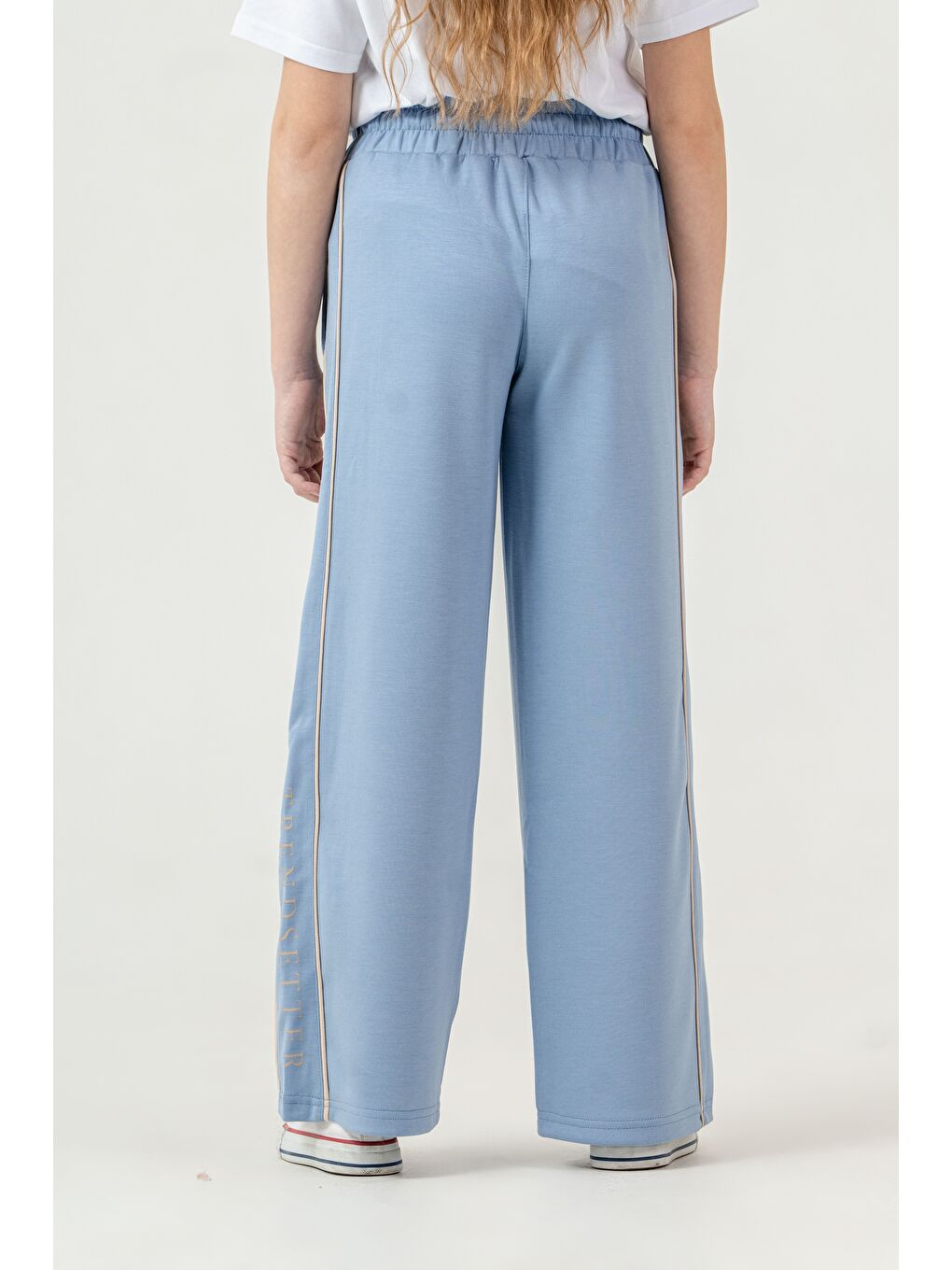 Mavi Sol Garni Parça Trendsetter Baskılı Bol Paçalı Kız Çocuk Eşofman Altı-4