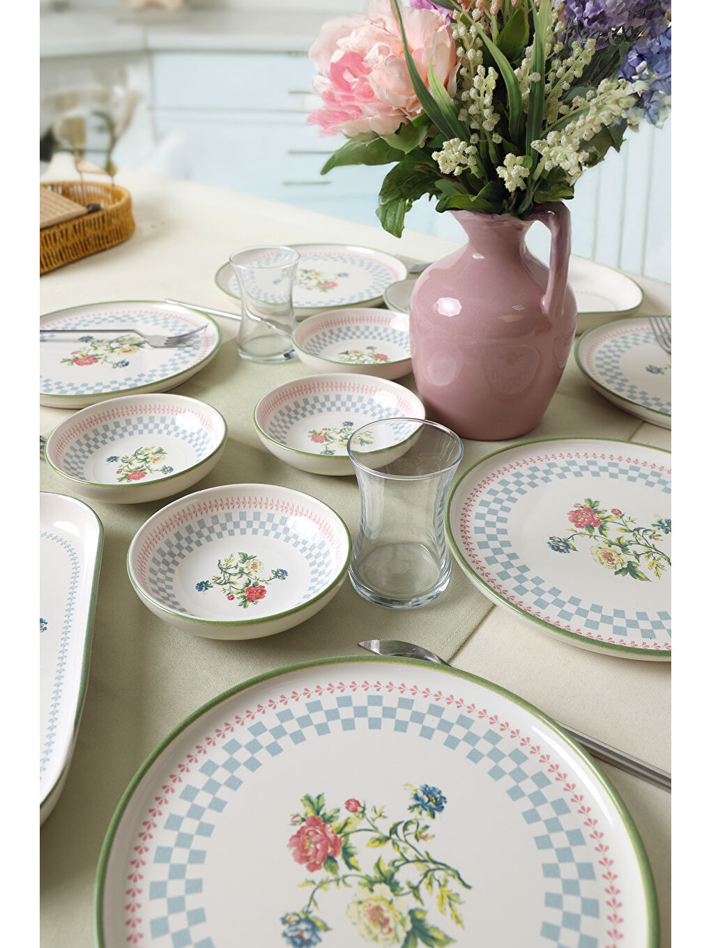 Karışık Rose Line Kahvaltı Takımı 12 Parça 6 Kişilik-2