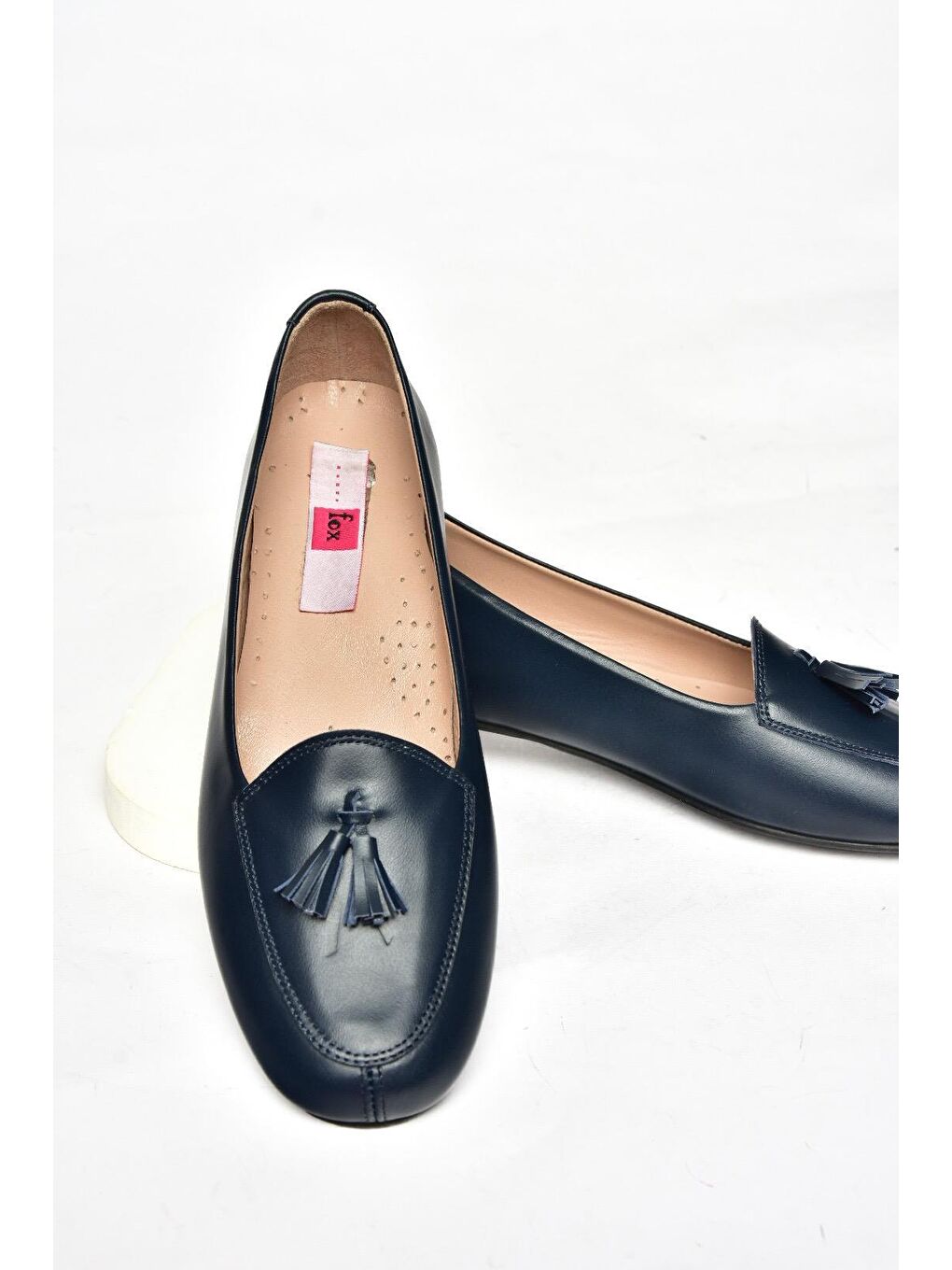 R6670012 Lacivert Kadın Babet-7