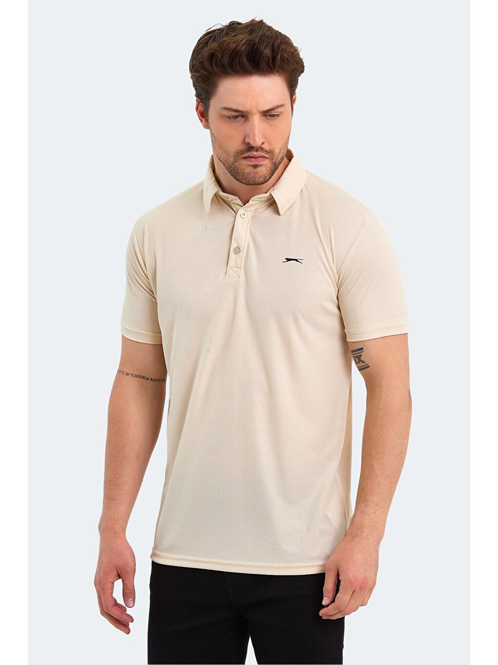 SLAZENGER Bej SLOAN Erkek T-Shirt Bej - 4