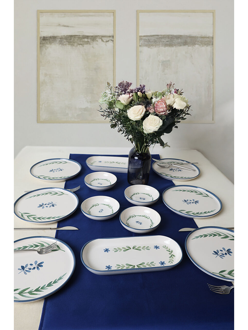 Karışık Daphne Kahvaltı Takımı 12 Parça 6 Kişilik-4