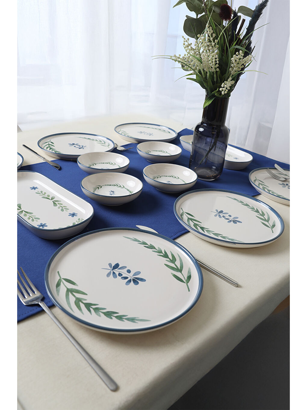 Karışık Daphne Kahvaltı Takımı 12 Parça 6 Kişilik-6