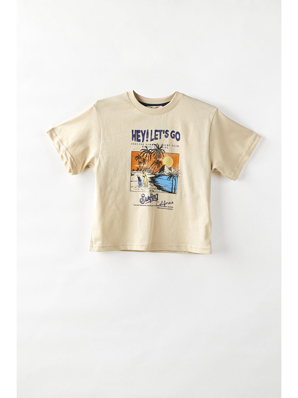 Bej Basic Şortlu Takım-1