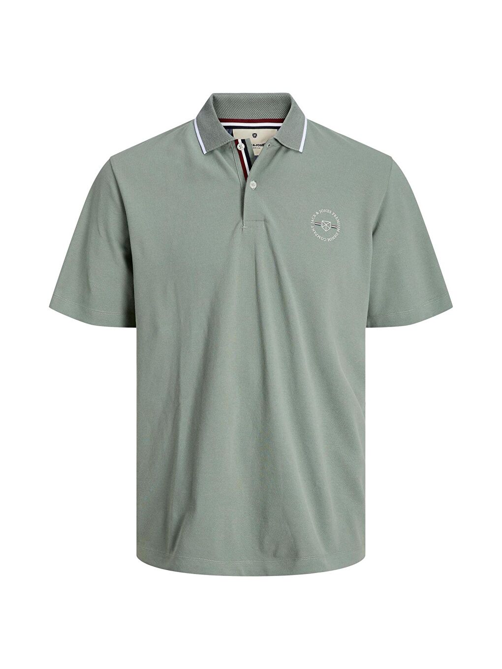 Jack & Jones Yeşil Premium Jprblushield Regular Fit Erkek Polo Yaka T Shirt 12251350