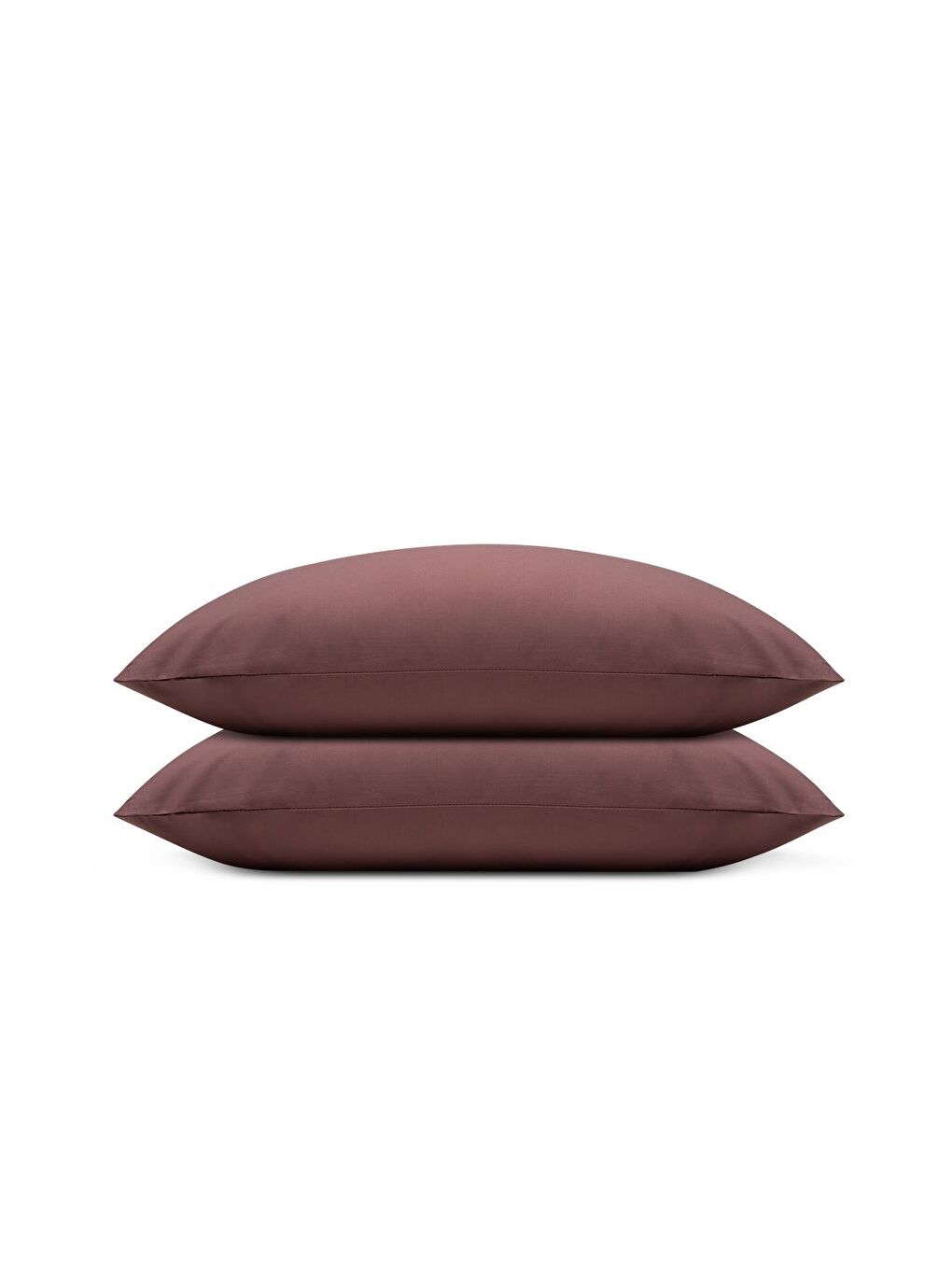 Pembe Basic 2'li Yastık Kılıfı %100 Organik Pamuk Perkal Gül Kurusu 50x70 Cm-1