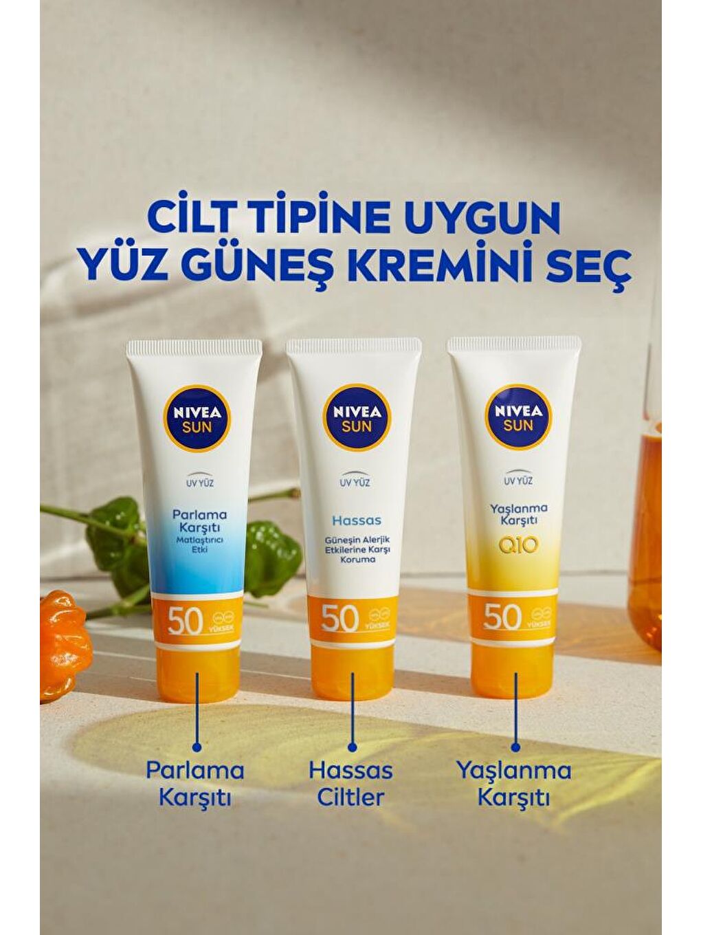 NIVEA Şeffaf Sun Spf50 Hassas Yatıştıran Ne mlendirici Yüz Güneş Kremi 50 ml, Çok Yüksek Güneş Koruyucu - 4