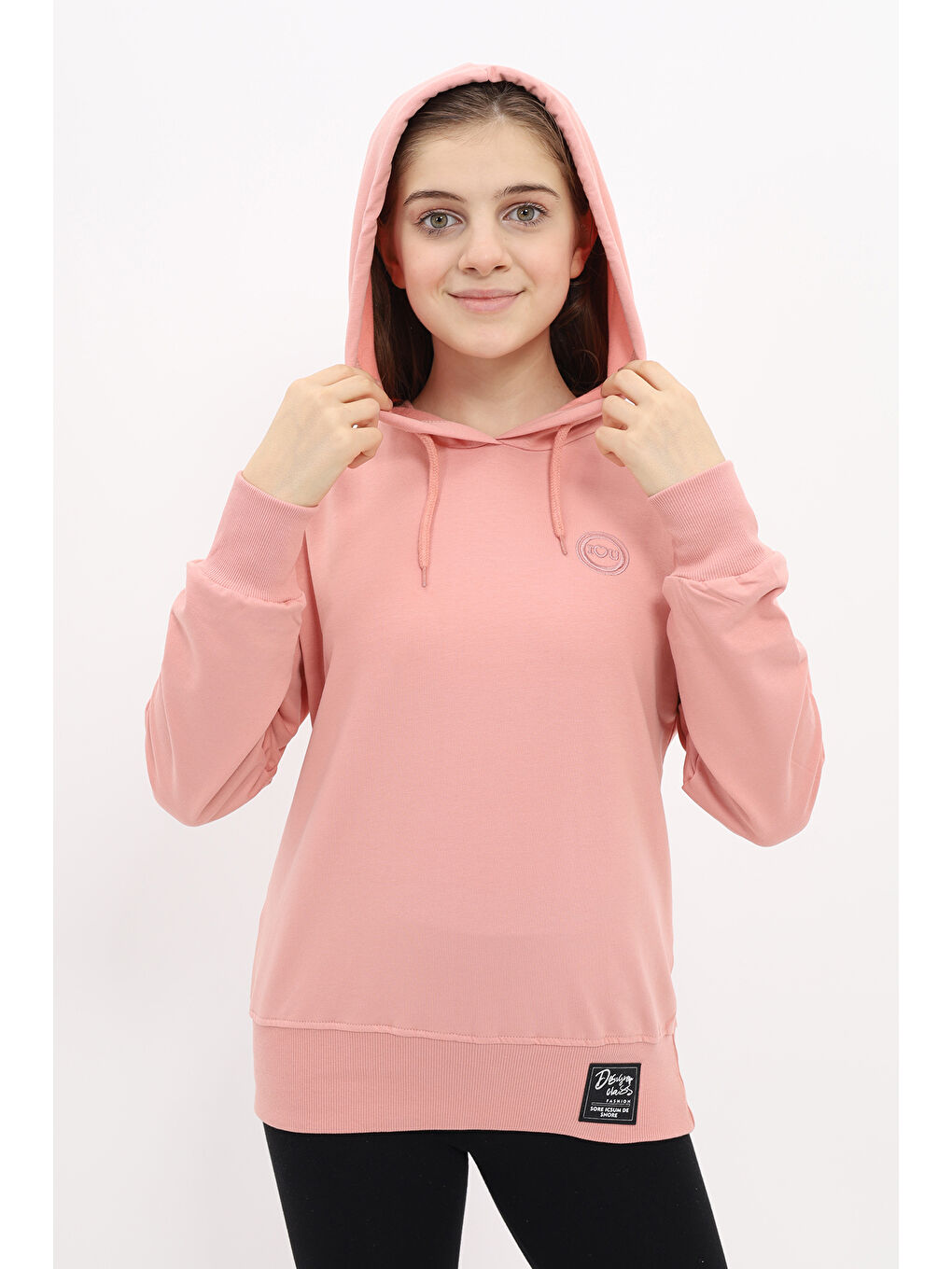 Toontoykids Pudra Kız Çocuk Nakışlı Sweatshirt