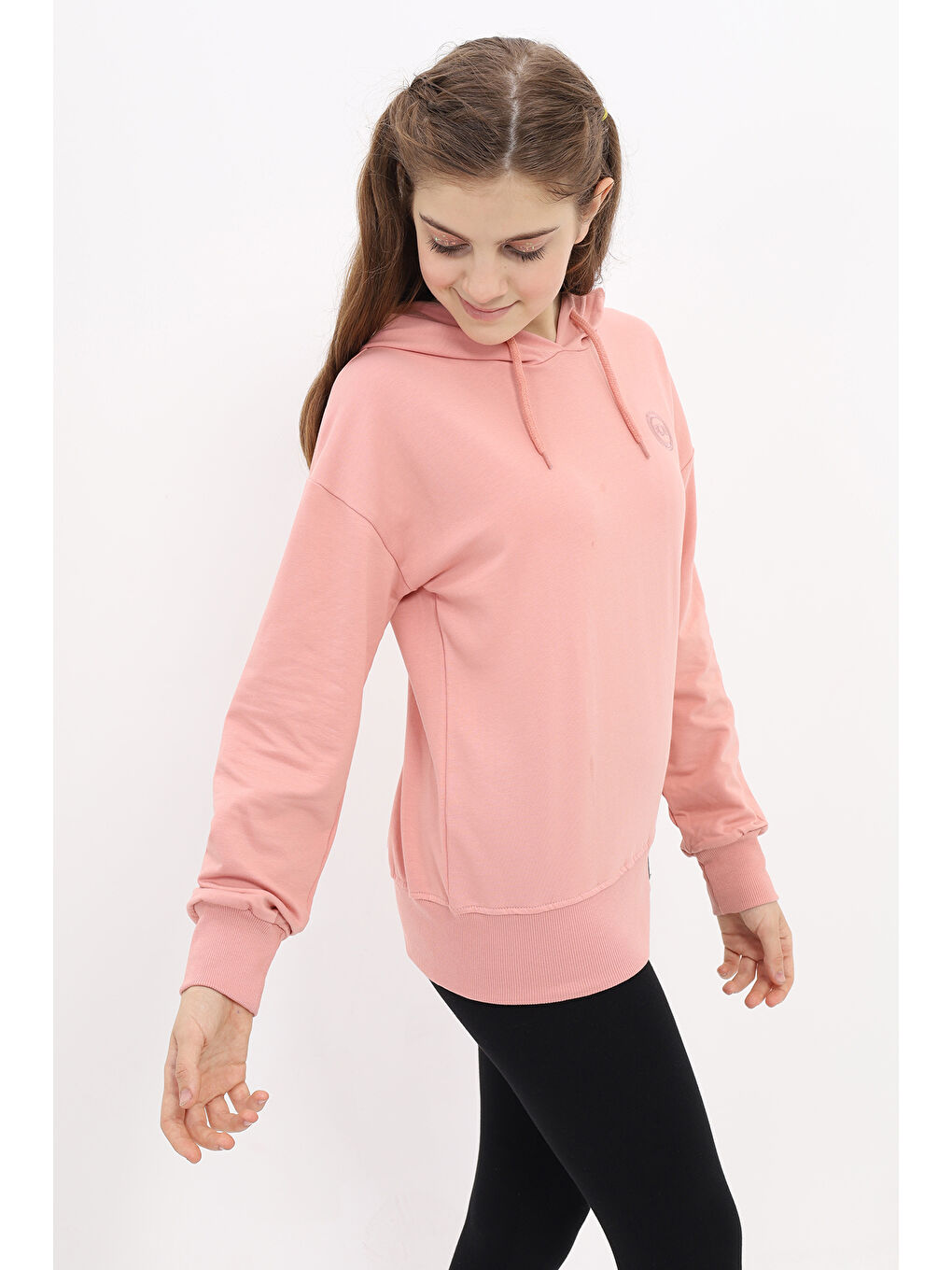 Toontoykids Pudra Kız Çocuk Nakışlı Sweatshirt - 2