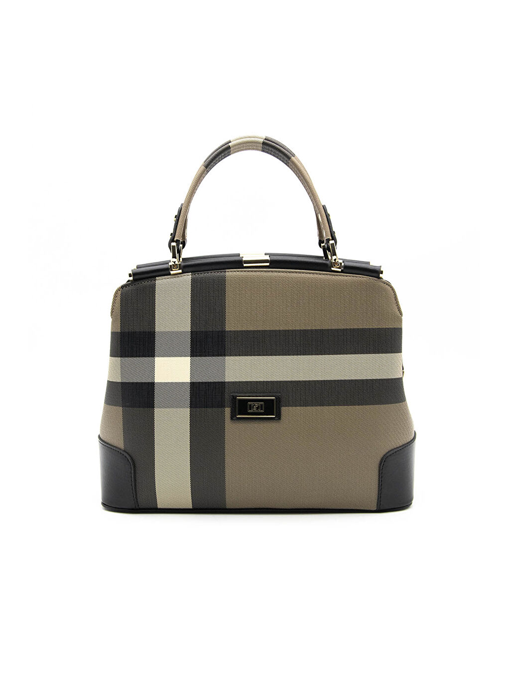 Kahverengi Kadın Omuz Çantası 706-10947 BAYAN ÇANTASI M80 KAHVE-MAT SİYAH