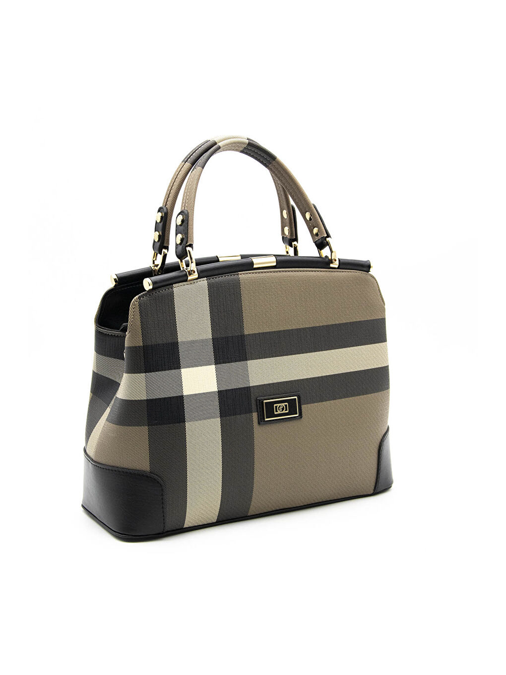 Kahverengi Kadın Omuz Çantası 706-10947 BAYAN ÇANTASI M80 KAHVE-MAT SİYAH-1