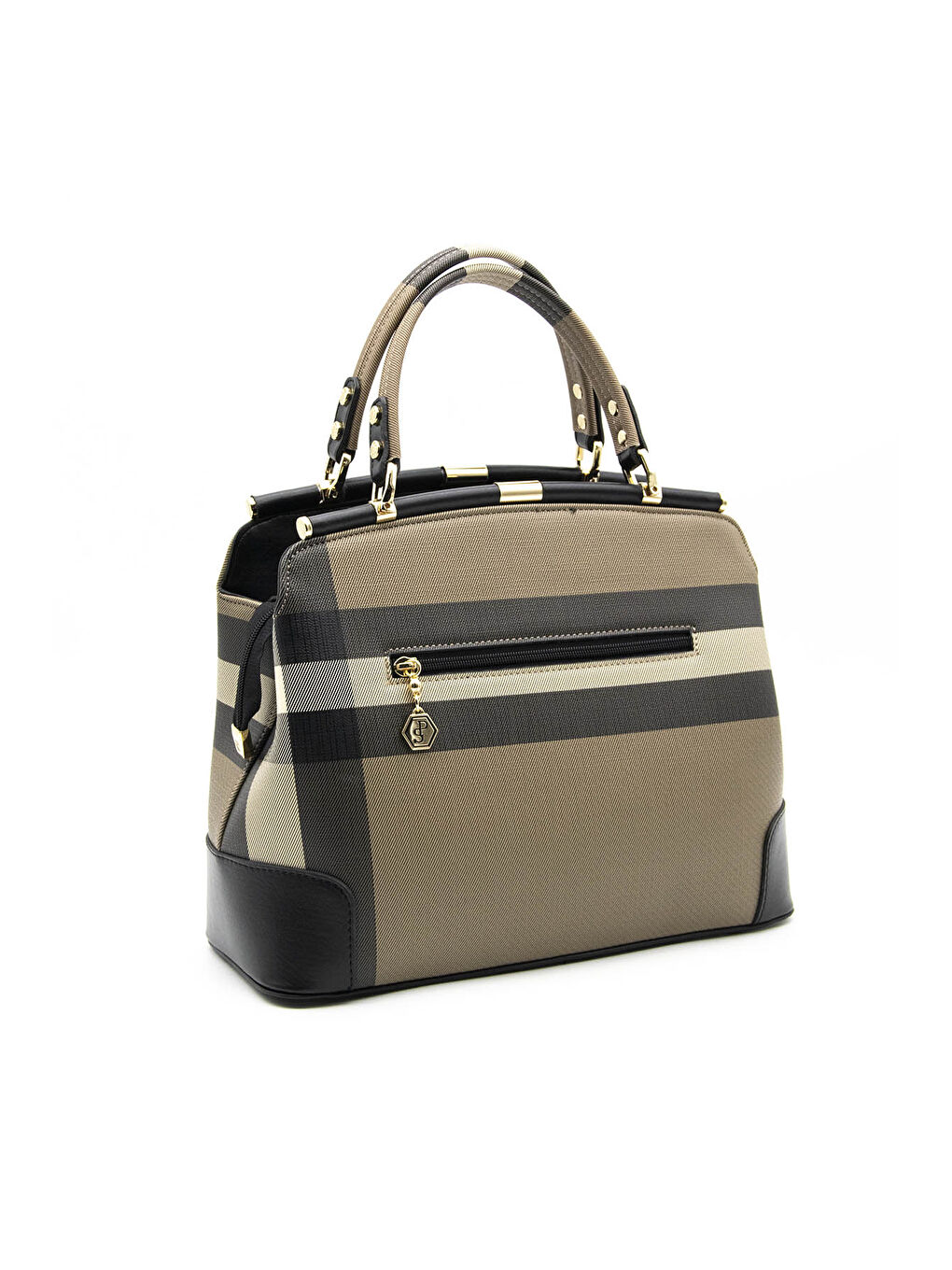 Kahverengi Kadın Omuz Çantası 706-10947 BAYAN ÇANTASI M80 KAHVE-MAT SİYAH-3