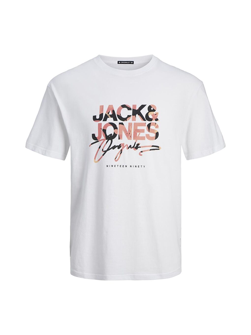 Jack & Jones Beyaz Originals Joraruba Pamuklu Relaxed Fit Erkek T Shirt 12255517