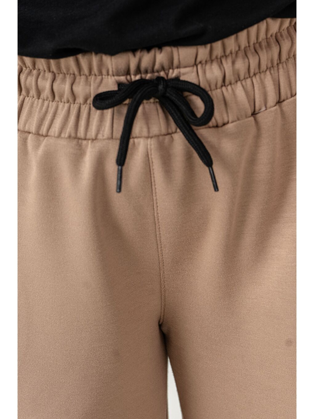 Bej Sol Garni Parça Trendsetter Baskılı Bol Paçalı  Kız Çocuk Eşofman Altı-5