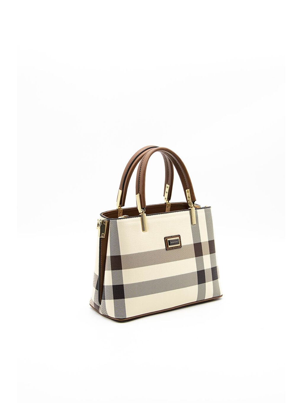 Kahverengi Kadın Omuz Çantası 987-34648 SILVER POLO BAYAN ÇANTASI MK48 KREM-MAT TABA-1