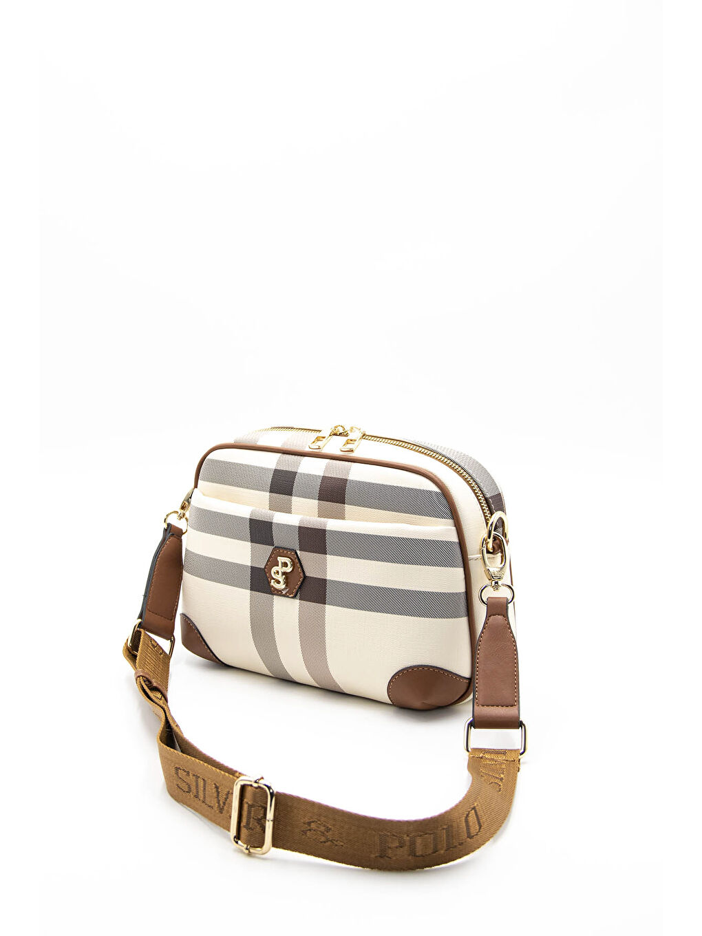 Kahverengi Kadın Çapraz Çanta 1094-42570 ÇAPRAZ BAYAN ÇANTASI MK48 KREM-MAT TABA-4