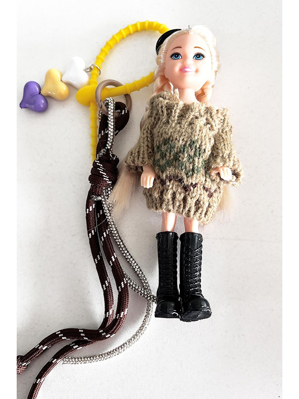 New Obsessions Karişik Betty Baby Doll Charmlı Çanta Süsü Anahtarlık - 3
