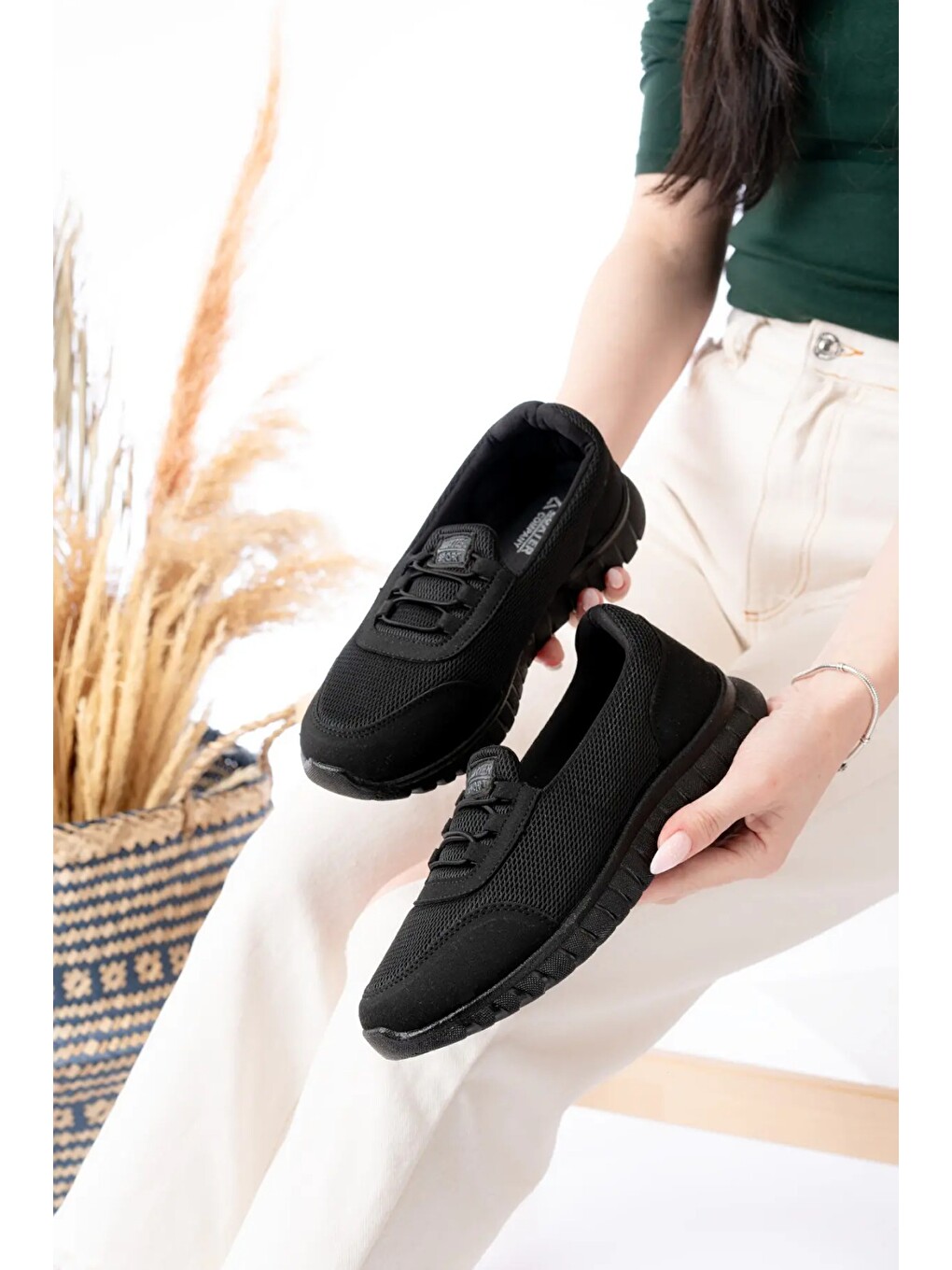 Siyah Unisex Aqua Ayakkabı Günlük Ayakkabı Ortopedik Taban Günlük Ayakkabı Sneakers-1
