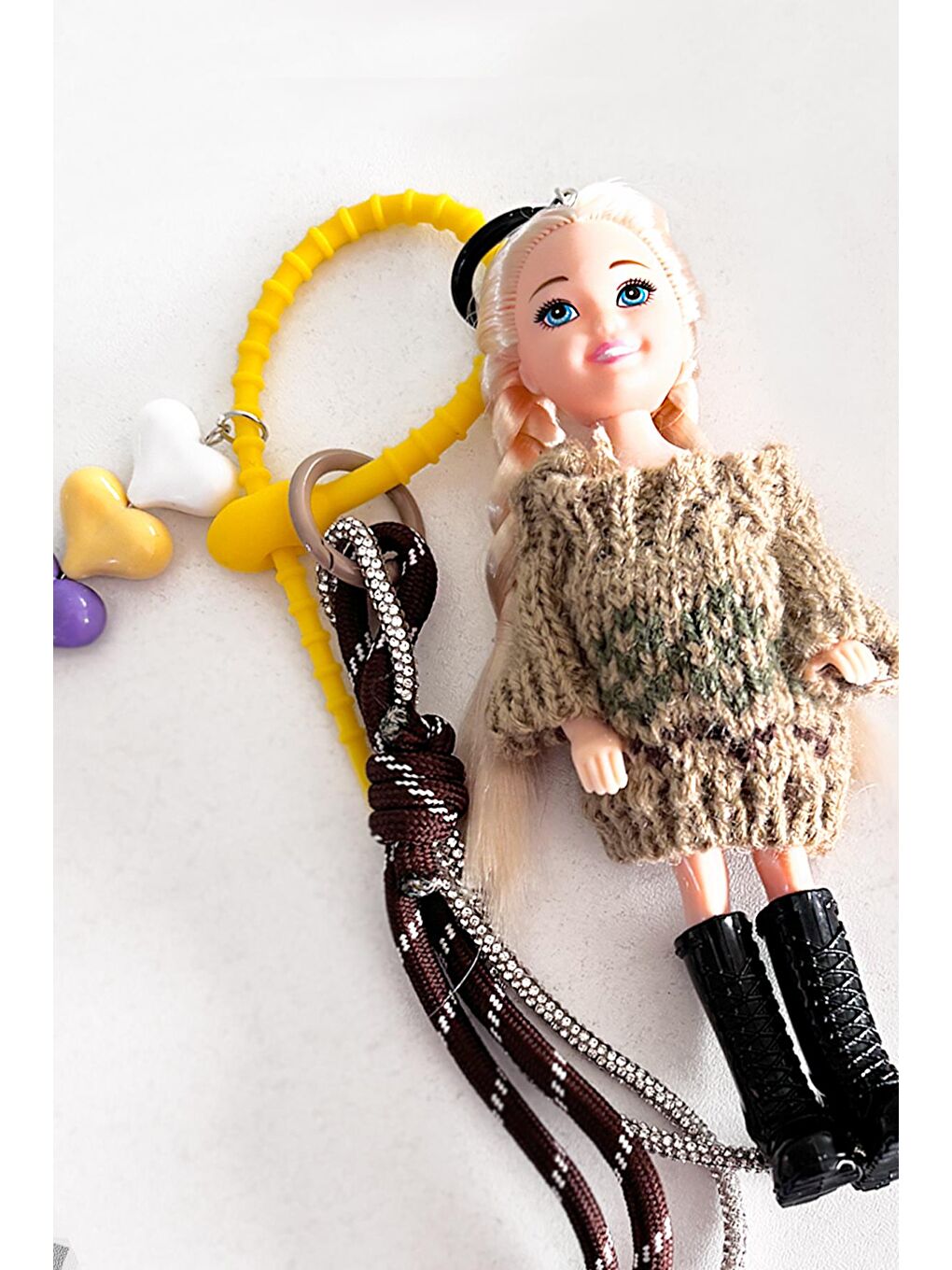 New Obsessions Karişik Betty Baby Doll Charmlı Çanta Süsü Anahtarlık - 4