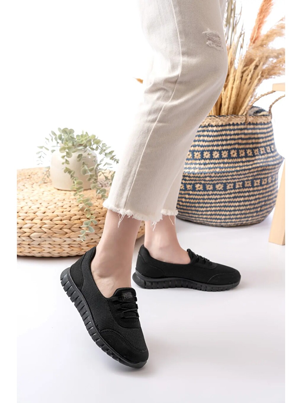 Siyah Unisex Aqua Ayakkabı Günlük Ayakkabı Ortopedik Taban Günlük Ayakkabı Sneakers-2