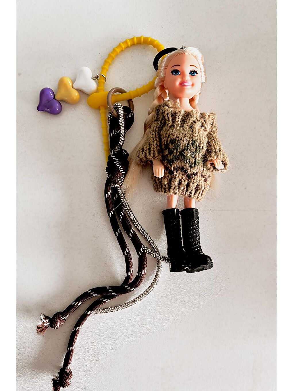 New Obsessions Karişik Betty Baby Doll Charmlı Çanta Süsü Anahtarlık - 6