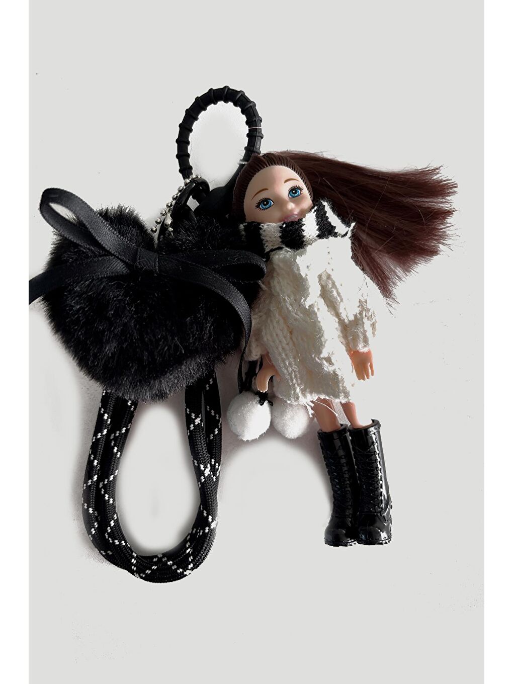 Karışık Sandra Baby Doll Charmlı Çanta Süsü Anahtarlık-1