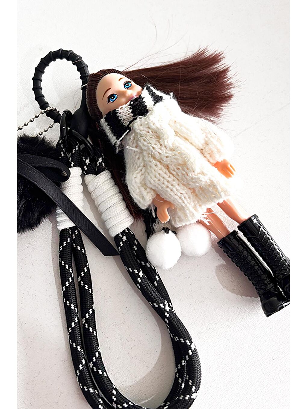 Karışık Sandra Baby Doll Charmlı Çanta Süsü Anahtarlık-4