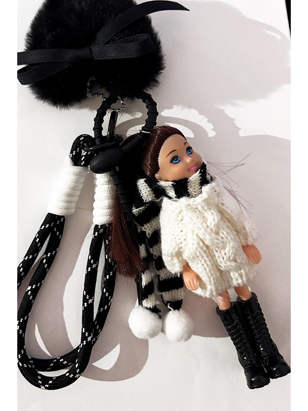 Karışık Sandra Baby Doll Charmlı Çanta Süsü Anahtarlık-6