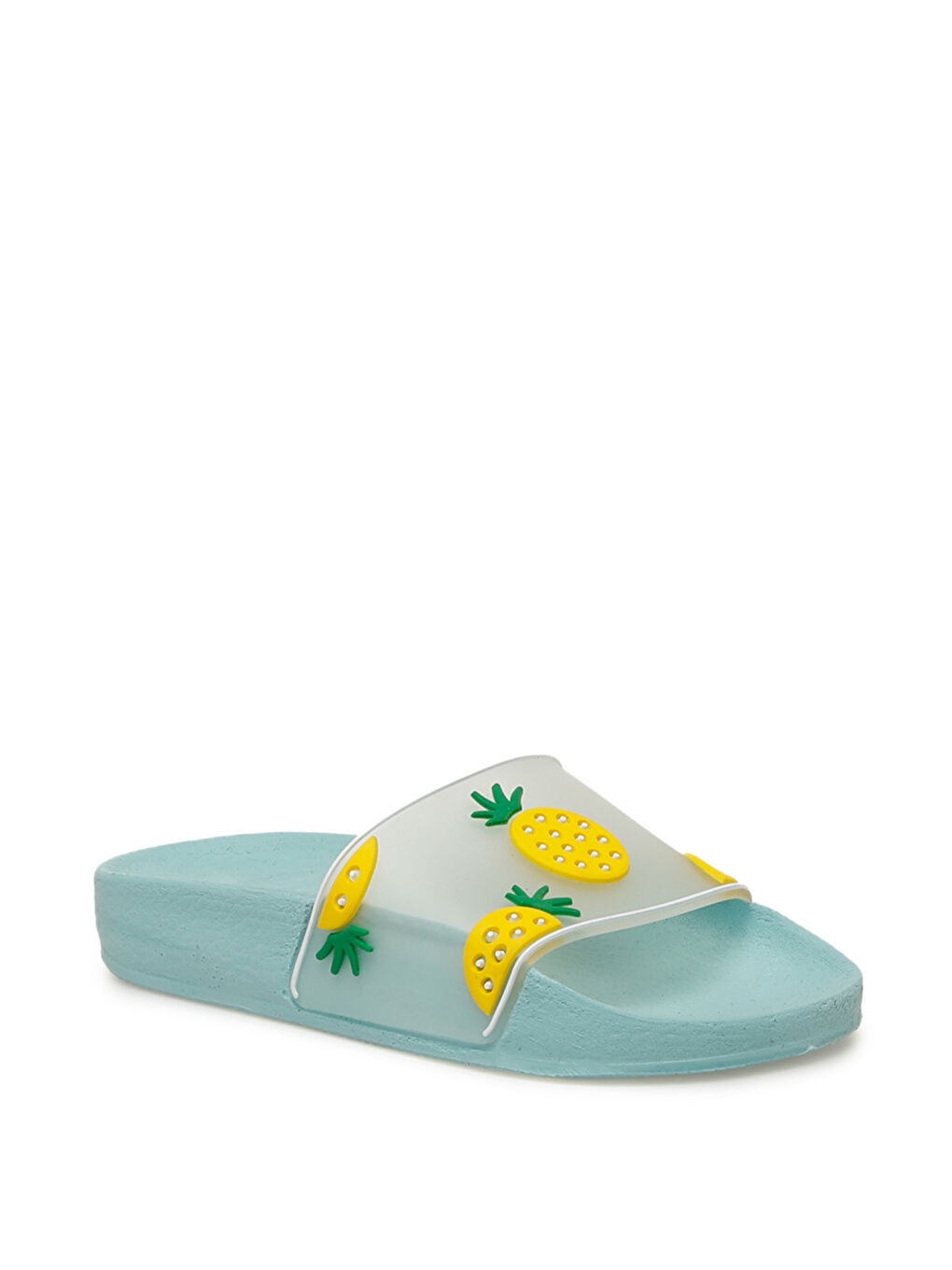 624395.P3FX Yeşil Kız Çocuk Terlik-1