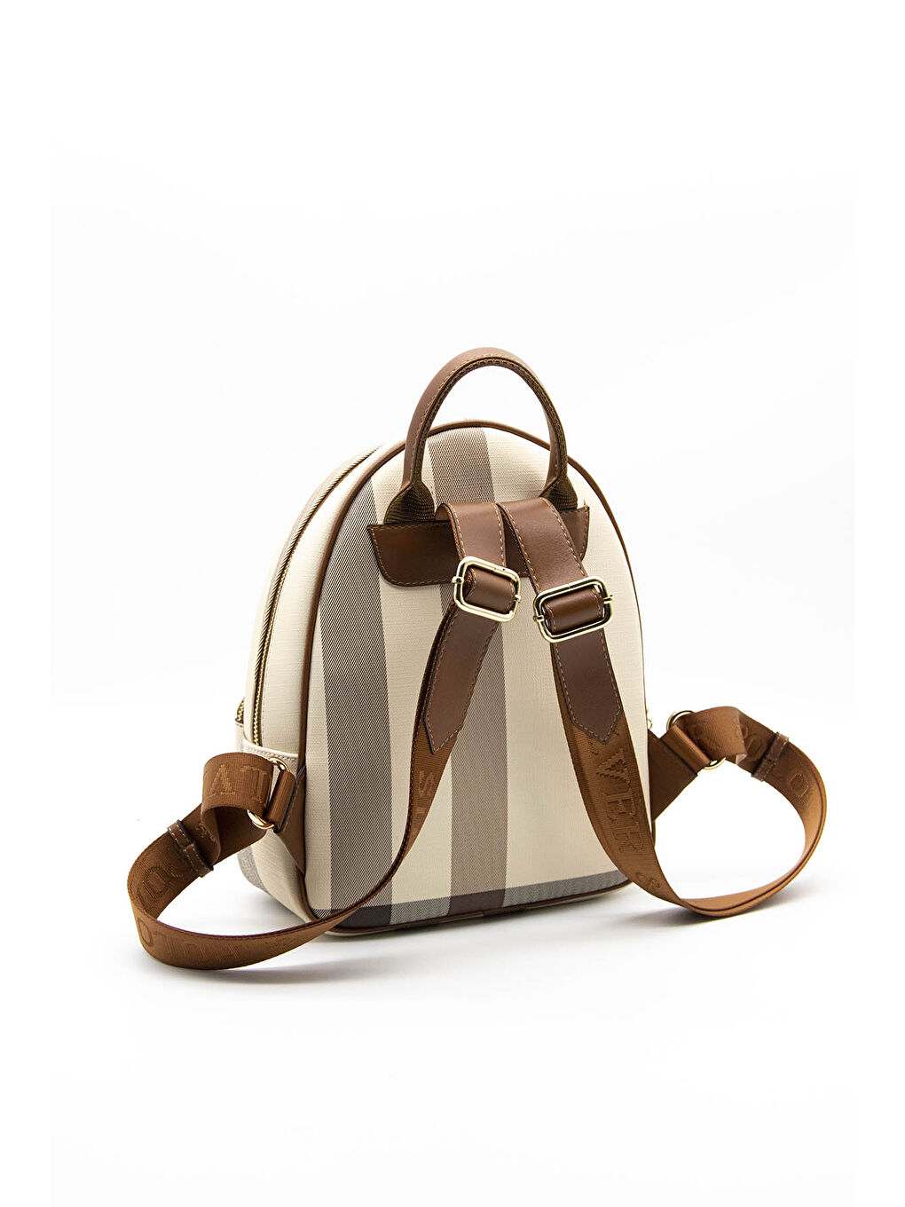 Kahverengi Kadın 945-33736 SIRT ÇANTASI M48 KREM-MAT TABA-3