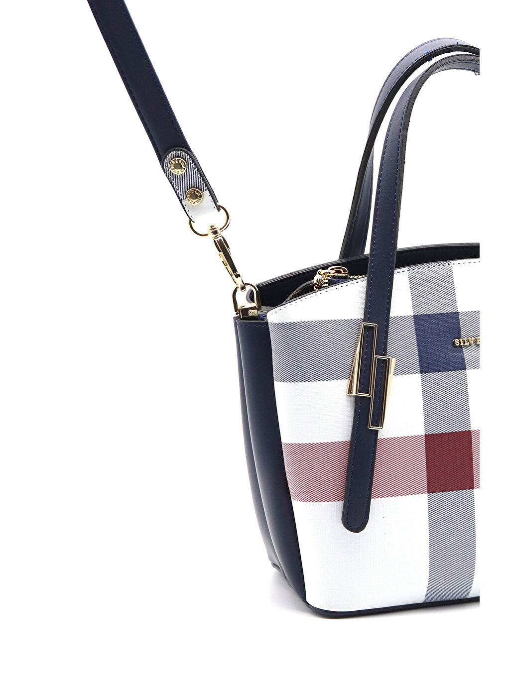 Beyaz Kadın Omuz Çantası 1021-36664 SILVER POLO BAYAN ÇANTASI M3 BEYAZ-MAT LACİ-4