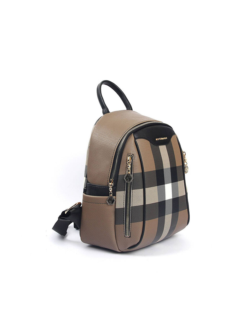 Kahverengi Kadın 906-33497 SIRT ÇANTASI M80 KAHVE-MAT SİYAH-1