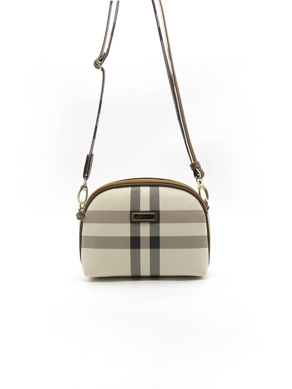 Kahverengi Kadın Çapraz Çanta 765-36711 ÇAPRAZ BAYAN ÇANTASI MK48 KREM-MAT TABA-1