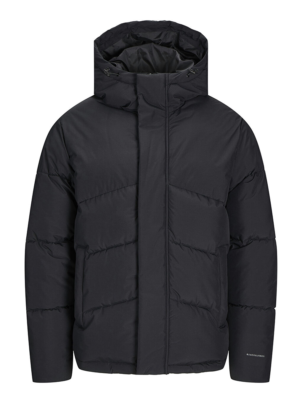 Jack & Jones Siyah Jjworld Regular Fit Kapüşonlu Erkek Şişme Mont - 4