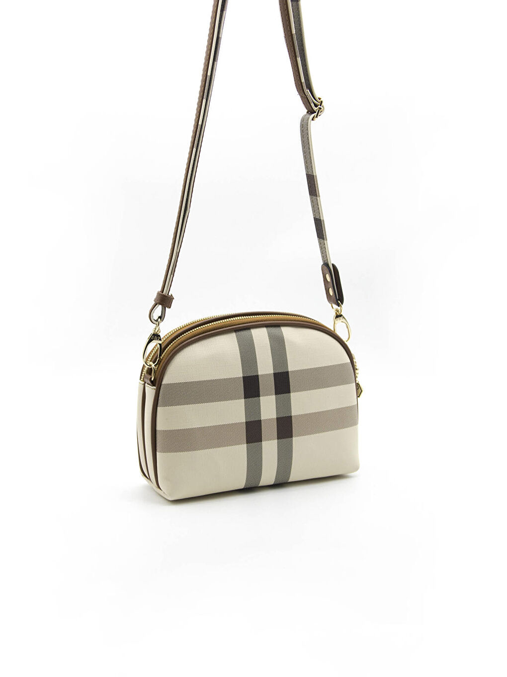 Kahverengi Kadın Çapraz Çanta 765-36711 ÇAPRAZ BAYAN ÇANTASI MK48 KREM-MAT TABA-3