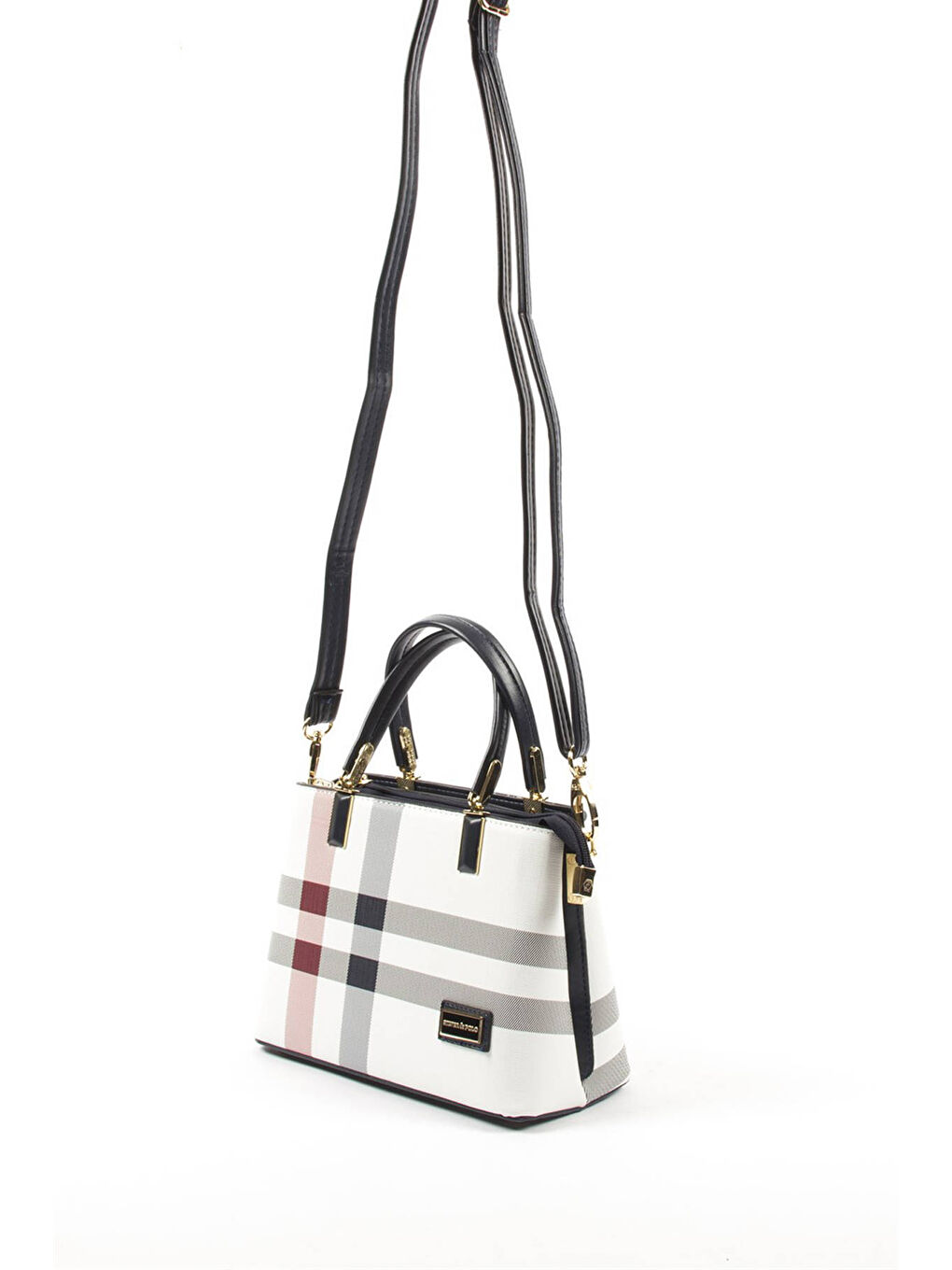 Beyaz Kadın Omuz Çantası 987-34647 SILVER POLO BAYAN ÇANTASI MK3 BEYAZ-MAT LACİ-1