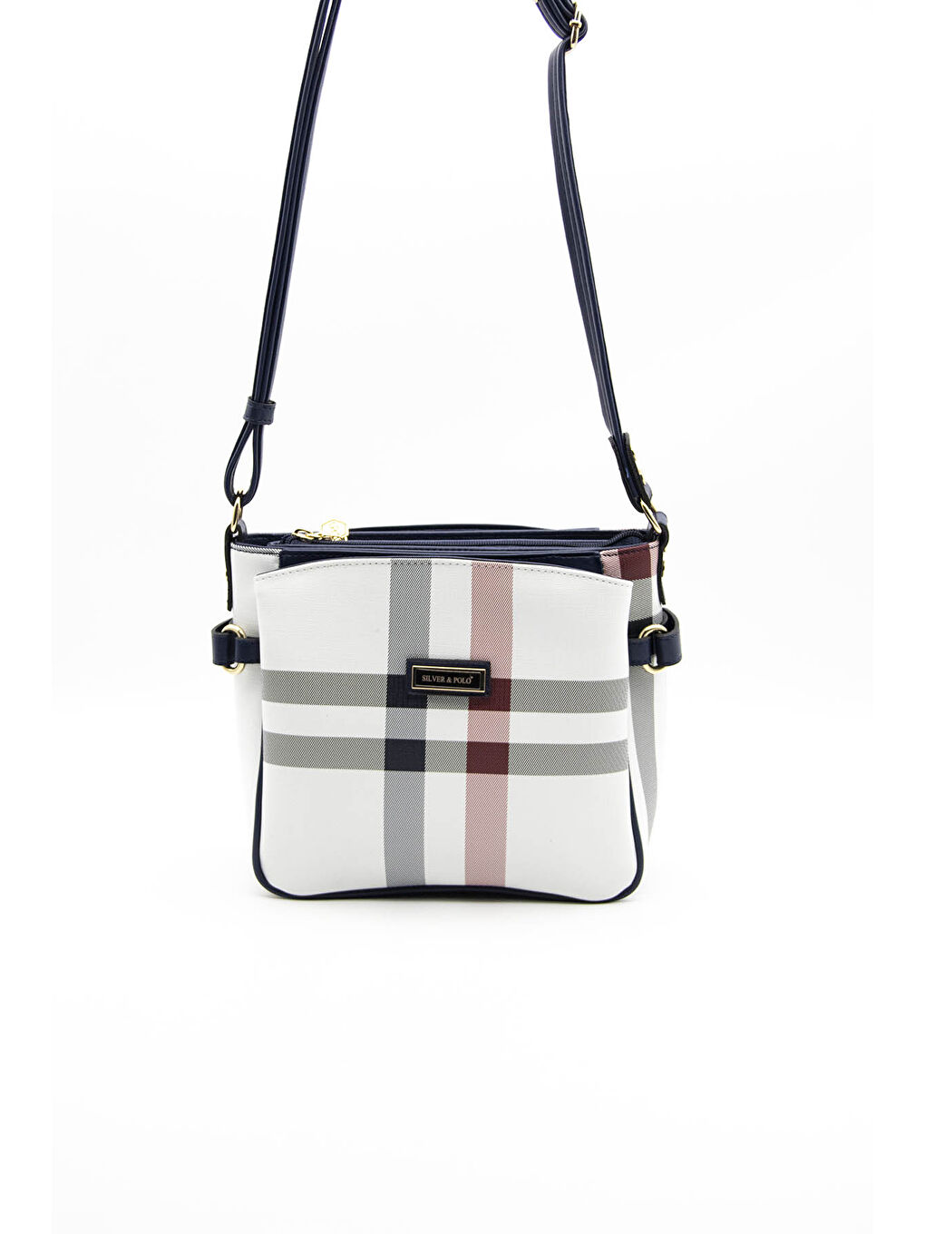 Beyaz Kadın Çapraz Çanta 884-34208 SILVER POLO ÇAPRAZ BAYAN ÇANTASI MK3 BEYAZ-MAT LACİ