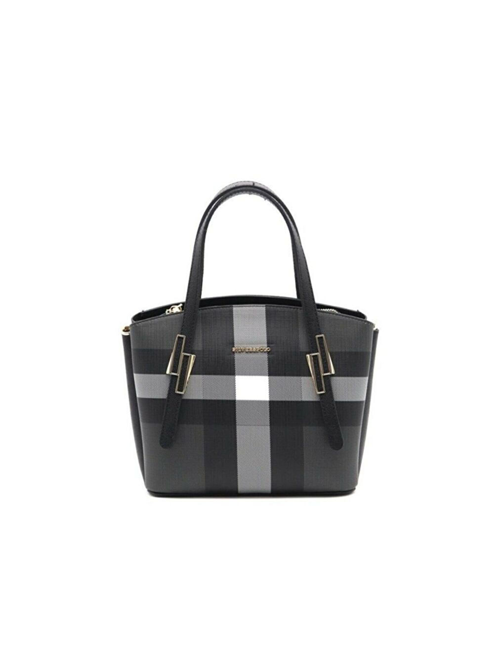 Siyah Kadın Omuz Çantası 1021-36666 SILVER POLO BAYAN ÇANTASI M129 SİYAH-MAT SİYAH